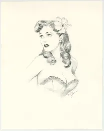 Colored illustration, Pin-up Art, Maly Siri