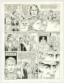Planche noir et blanc, Le Prince de la Nuit, Pleine lune (T.3), Yves Swolfs