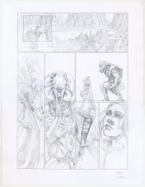 Black and white original page, Oracle, Erwan Seure-Le Bihan