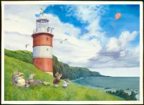 Colored illustration, Christopher Dunn