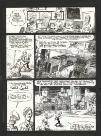 Black and white original page, Soda, Résurrection (T.13),  Dan