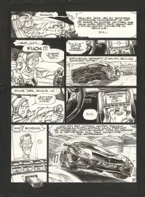 Black and white original page, Soda, Résurrection (T.13),  Dan