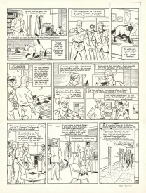 Black and white original page, Blake et Mortimer, L'Étrange Rendez-vous (T.15), Ted Benoit