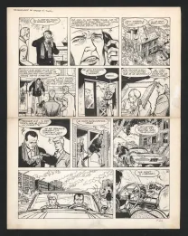 Planche noir et blanc, Ric Hochet, Traquenard au Havre (T.1),  Tibet