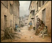 Illustration couleur, Victor Hugo, aux Frontières de l'Exil, Laurent Paturaud