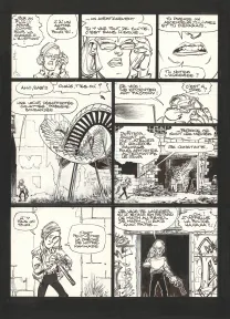 Black and white original page, Soda, Résurrection (T.13),  Dan