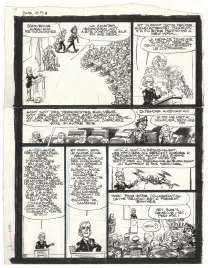 Black and white original page, Soda, Résurrection (T.13),  Dan