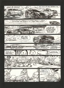 Black and white original page, Soda, Résurrection (T.13),  Dan