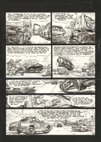 Planche noir et blanc, Soda, Résurrection (T.13),  Dan