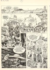 Black and white original page, Mac Coy, Le Triomphe de Mac Coy (T.4), Antonio Hernandez Palacios
