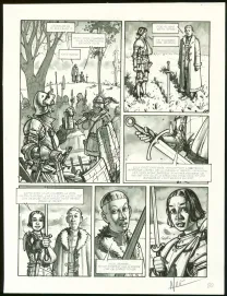 Planche noir et blanc, Jeanne D'Arc, Ignacio Noé