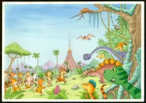 Colored illustration, Mini-Loup, Philippe Matter