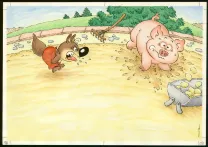 Colored illustration, Mini-Loup, Philippe Matter