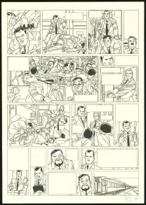 Planche noir et blanc, Kaplan & Masson, Il faut sauver Hitler (T.2), Jean-Christophe Thibert