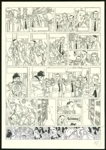 Black and white original page, Kaplan & Masson, Il faut sauver Hitler (T.2), Jean-Christophe Thibert