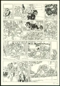 Black and white original page, Kaplan & Masson, Il faut sauver Hitler (T.2), Jean-Christophe Thibert