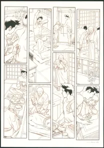 Planche noir et blanc, Tebori, Marcial Toledano