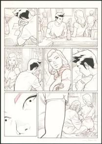 Planche noir et blanc, Tebori, Marcial Toledano