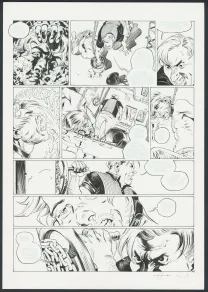 Black and white original page, Millenium, Josep Homs