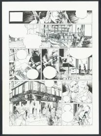 Black and white original page, Millenium, Josep Homs