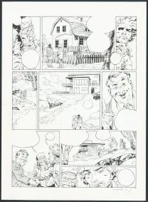 Black and white original page, Millenium, Josep Homs