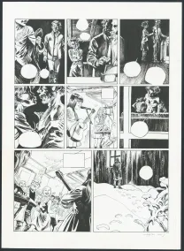 Black and white original page, Millenium, Josep Homs