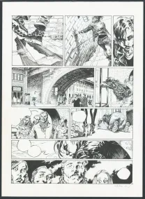Black and white original page, Millenium, Josep Homs