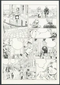 Black and white original page, Millenium, Josep Homs