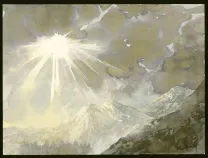Colored original page, Le Crépuscule des idiots , Jean-Paul Krassinsky