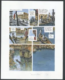 Planche couleur, Au bout du fleuve, Jean Denis Pendanx