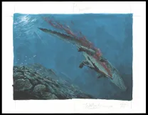 Colored original page, Le Maître des Crocodiles , Jean Denis Pendanx