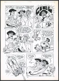 Black and white original page, Rhââ Lovely, Tome 3 (T.3), Marcel Gotlib