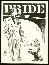 Black and white illustration, Jordi Bernet