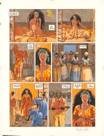 Colored original page, Djinn, Africa (T.5), Ana Miralles