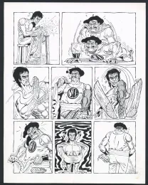 Black and white original page, Rhâ-Gnagna, Tome Deux (T.2), Marcel Gotlib