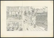 Black and white illustration, Pompeï, tome 2 (T.2), Marc Henniquiau