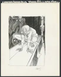 Illustration noir et blanc, François Boucq