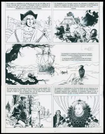 Planche noir et blanc, XIII, Le Jour du Mayflower (T.20), William Vance