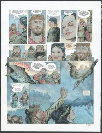 Colored original page, Reconquêtes, La Mort d'un roi (T.4), François Miville-Deschênes