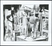 Black and white illustration, Pablo, Picasso (T.4), Clément Oubrerie