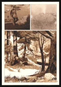 Planche couleur, Le Cœur des Amazones, Christian Rossi