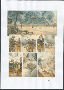 Colored original page, On Mars, Un Monde nouveau (T.1),  Grun