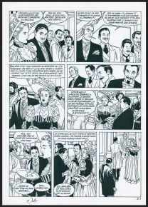 Black and white original page, Les Maîtres de l'orge, Les Steenfort (T.8), Francis Vallès