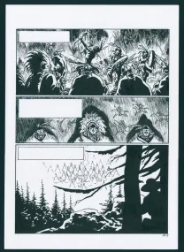 Black and white original page, Loup de Pluie, Loup de pluie  (T.1), Ruben Pellejero