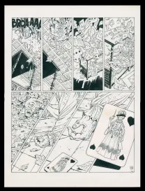 Planche noir et blanc, Giacomo C., La Dame au cœur de suie (T.3),  Griffo