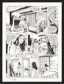 Black and white original page, Rani, Bâtarde (T.1), Francis Vallès