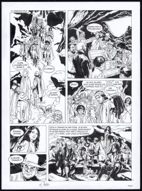 Black and white original page, Rani, Brigande (T.2), Francis Vallès