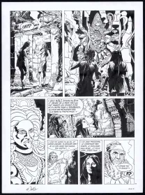 Black and white original page, Rani, Sauvage (T.5), Francis Vallès