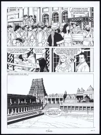 Planche noir et blanc, Rani, Condamnée (T.6), Francis Vallès