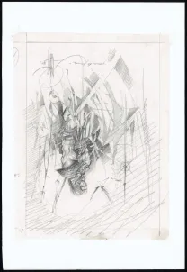 Illustration noir et blanc, Djillali Defali
